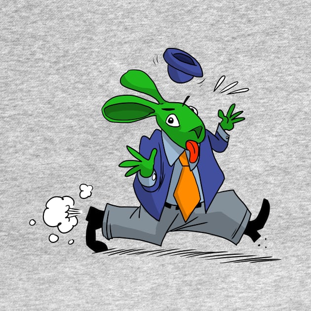 Green Rabbit by brightredrocket